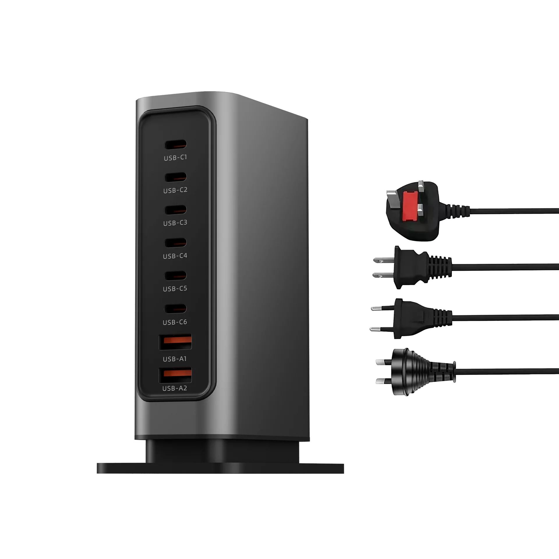 

GaN USB Type C Зарядное устройство с несколькими портами PD PPS QC3.0 Настольное быстрое зарядное устройство для iPhone 17 16 Pro Max Samsung S24 Macbook Ноутбук iPad