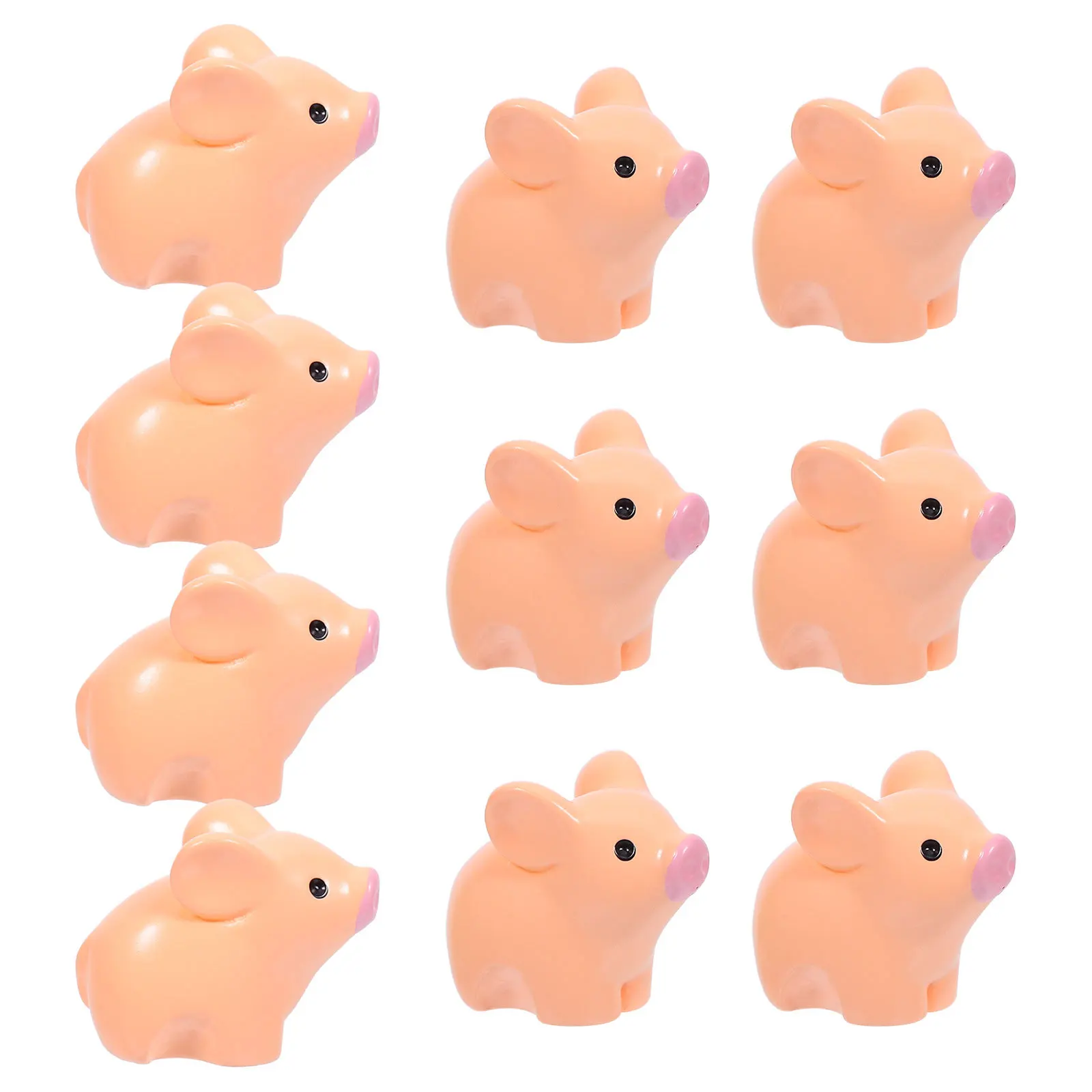 

20Pcs Mini Resin Pig Small Animal Decoration Micro Landscape Fairy Garden Table Centerpiece Party Ornament Cute Resin Sculpture