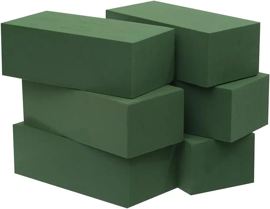 

6pcs Wet Floral Foam Blocks for Fresh Flower Arrangement and Crafts Supply