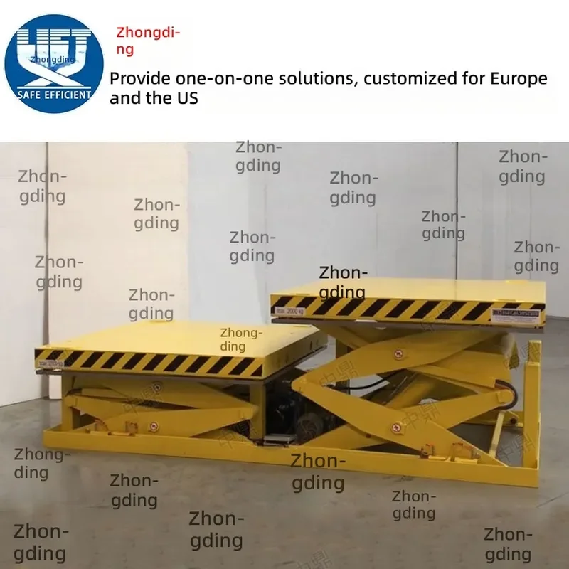 Fixed Scissor Lift Platform Heavy Duty Hydraulic Lifting Table Industrial Warehouse Cargo Elevator Production Line Support