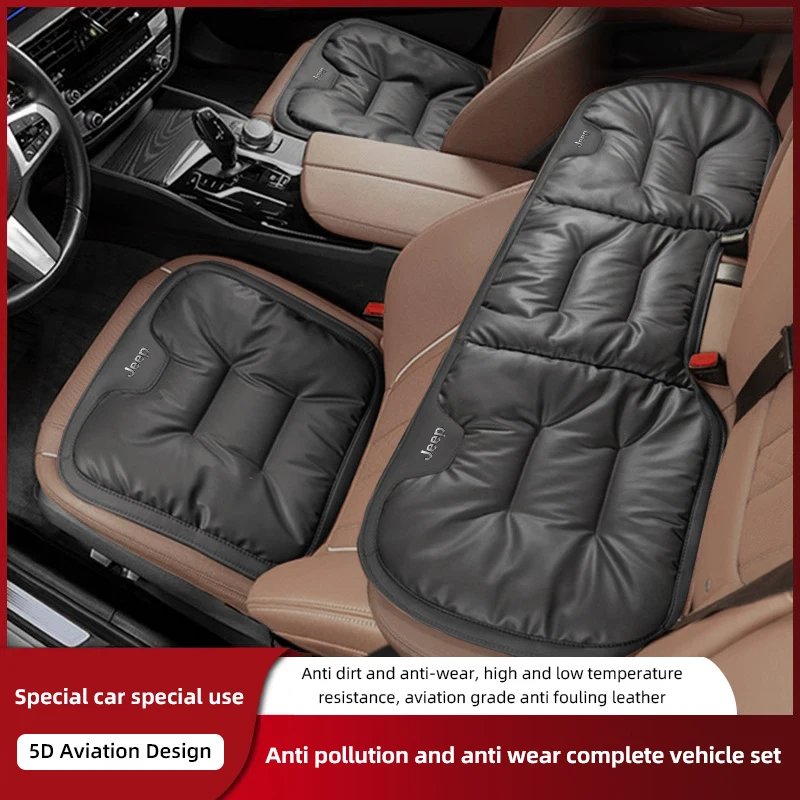 

Чехол на подушку автомобиля, дышащий защитный коврик из искусственной кожи для Jeep Wrangler Rubicon Renegade Compass Grand Cherokee Patriot jk