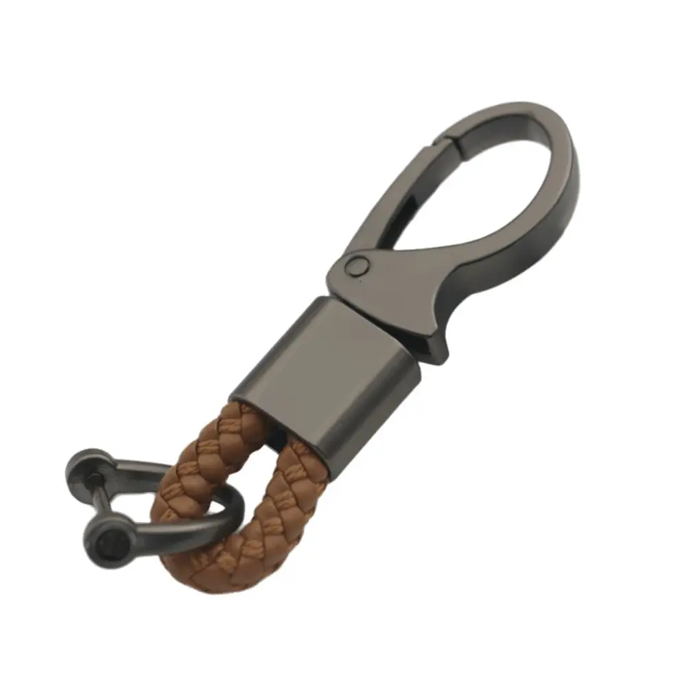 High Quaility Braided Rope Keyring Detachable Design Car Accessories Metal Keychain Retro Style Car Key Rings Holder Auto Gift