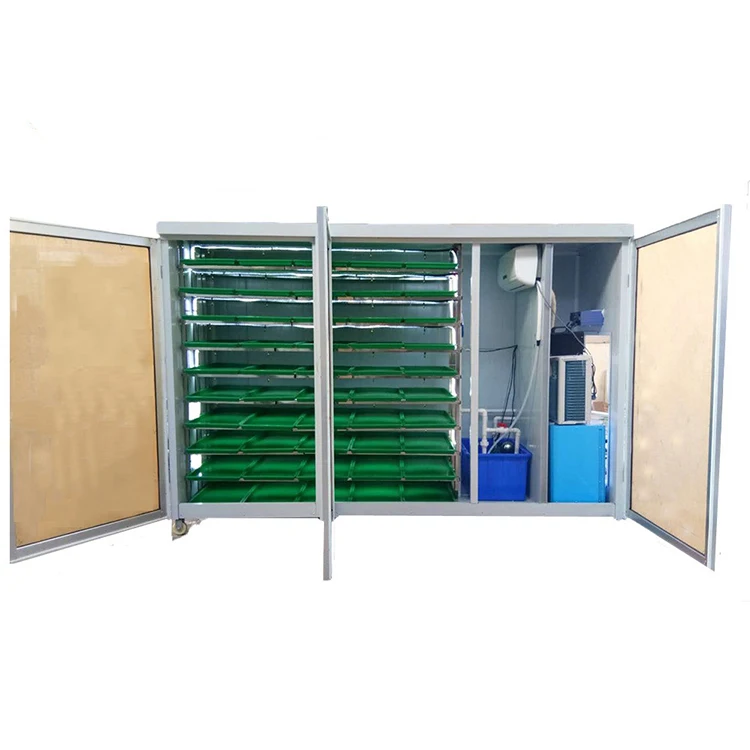 Indoor Hydroponic Bean Garlic Growing Systems Rota Garden Sprout Machine view 2