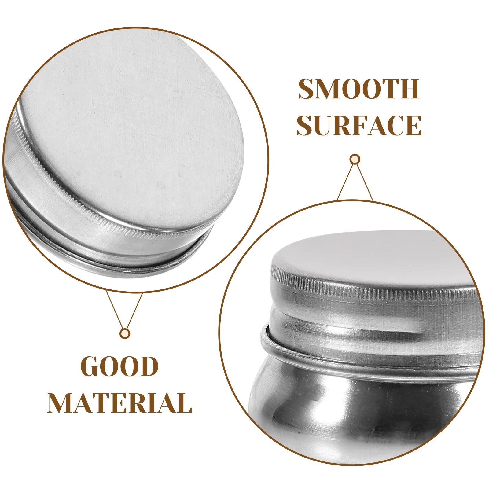 2 Pcs Stainless Steel Oil Paint Mixing Pot Palette Cup Brush Lid Design Palettes Painting Coloring