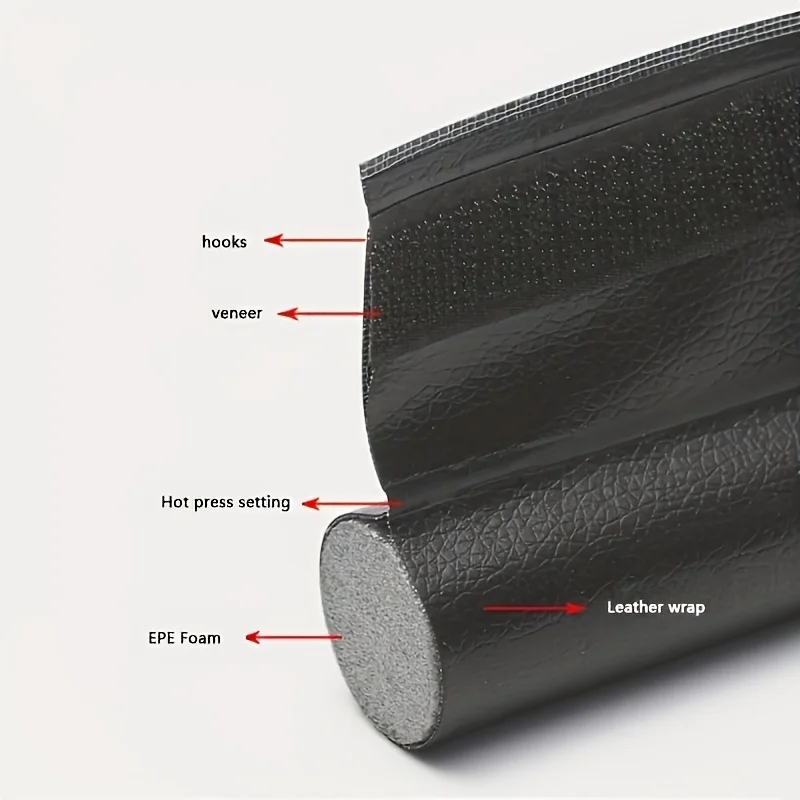 YITAPE 96x8cm Under Door Draft Stopper Soundproof Weather Stripping Self Adhesive Door Bottom Seal Dustproof Sweep Strip 1/2PCS