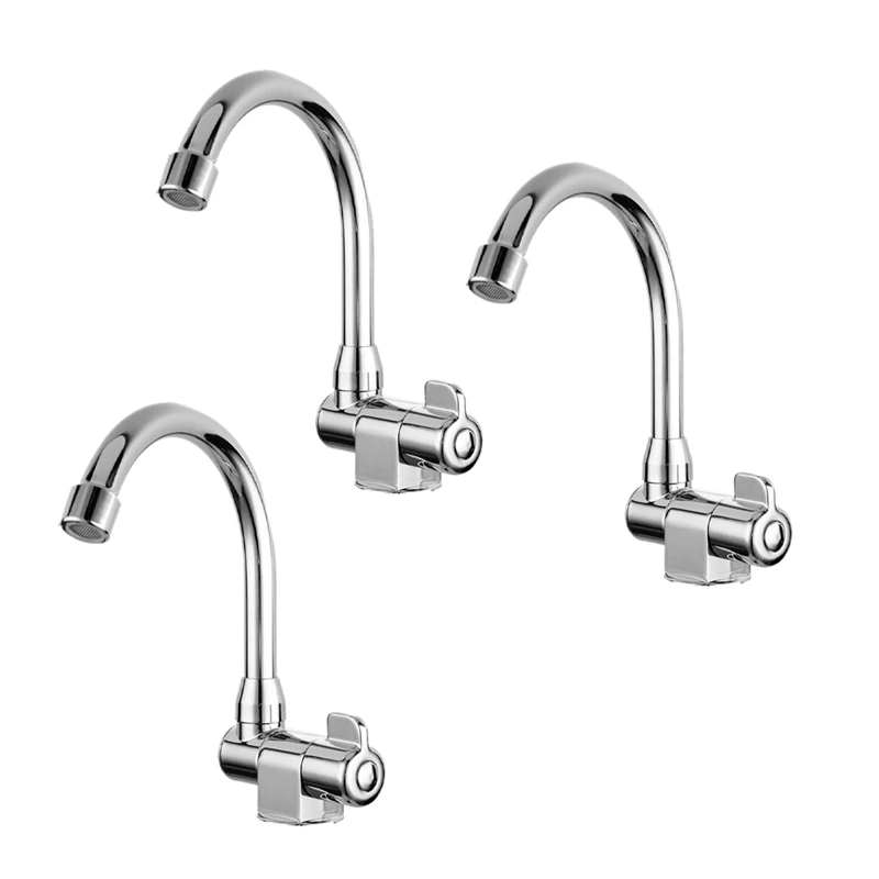 

3X Caravan Boat 360 Degree Rotation Copper Basin Faucet Folding Cold Water Faucet Tap Kitchen Bathroom