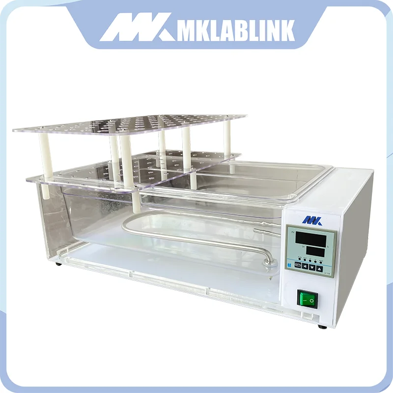 MKLABLINK 10L Lab Water Bath Labware Laboratorio Transparent Water Bath