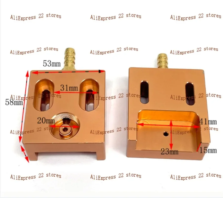 EDM Parts 0.192mm Ceramic Molybdenum Wire Guider Ruby Water Nozzle Cooling Plate With Panel for Medium Speed Wire Cut Machine