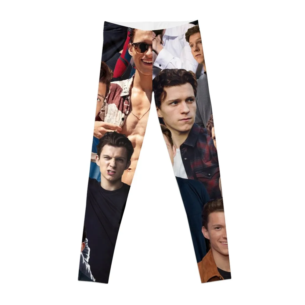 Tom Holland Collage Leggings Women's fitness gym pants legging gym Womens Leggings