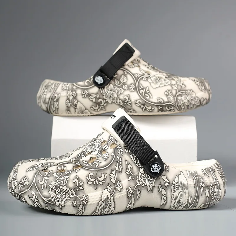 أحذية تسد خارجية بنعل ناعم، شباشب مريحة للرجال جديدة للربيع والصيف والخريف مقاومة للاهتراء للأزواج على الشاطئ الداخلي O