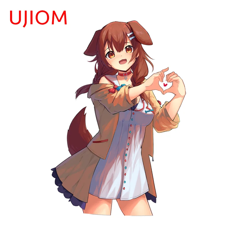 UJIOM Kawaii Pup Inagumi Korone Wall Sticker Attractive Trendy Occlusion Scratch Adhesive Decal Pretty Cupboard Vestibulec Decor