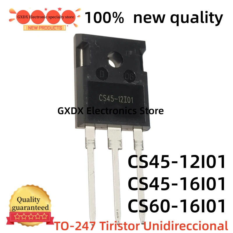 5-10 Uds. 100% nuevos tiristores unidireccionales CS60-16I01 CS45-16I01 CS45-12I01 CS60-16101 CS45-16101 CS45-12101 TO-247