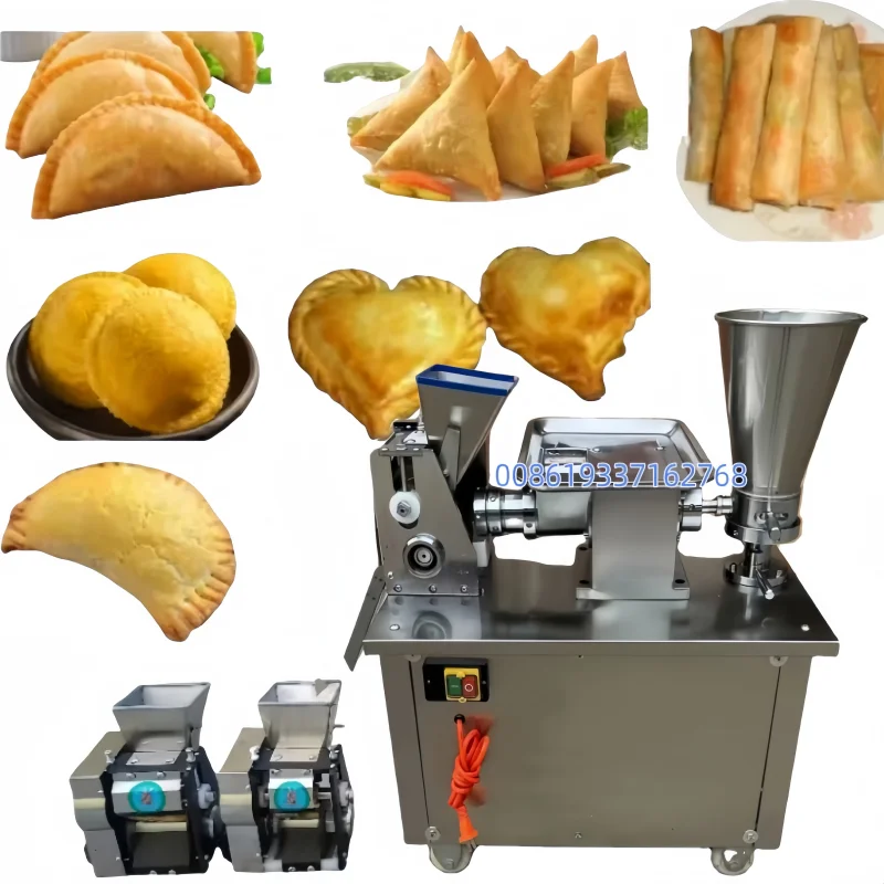 Dumpling Machine Automatic Empanada Maker Machine 4800pcs/h Pierogi Samosa Machine with 1 Free Mold Custom Mold 220V110V 50-60HZ
