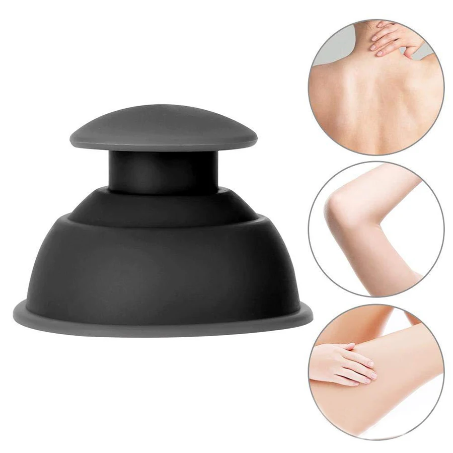 Silicone Vacuum Suction Cup Massager Body Cup Facial Skin Lifting Cupping Therapy Massage for Anti Cellulite Body Slimming jar