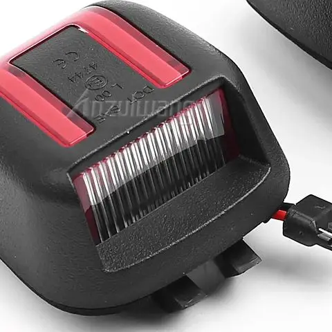2Pcs White LED Rear License Plate Lamp For Suzuki Equator 2009‑2012 Nissan Navara D40 Frontier 2007‑2019 Auto Lighting Parts