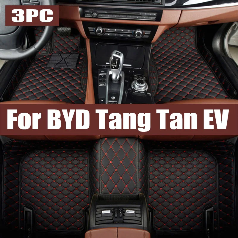 

TPE Car Floor Mats For BYD Tang Tan EV II MK2 2018~2024 5seat Waterproof Foot Covers Left Handler Driver Carpets Car trunk mat