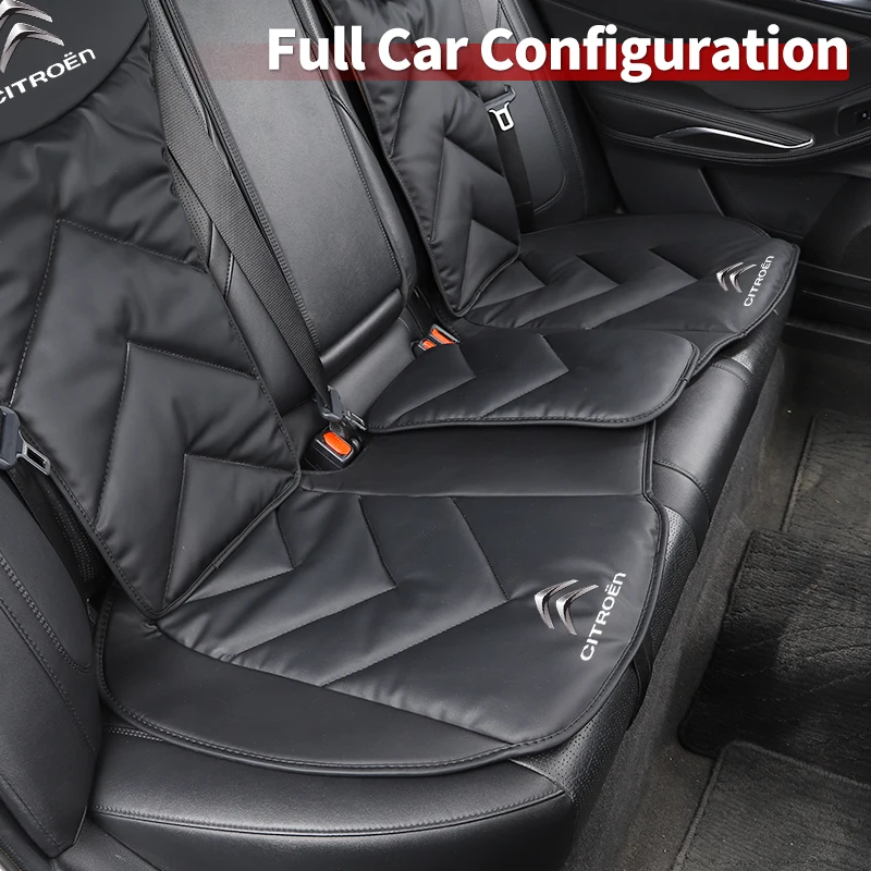 Car Front Rear Seat Cover Leather Cushion Backrest Protective Mat For Citroen C1 C2 C3 C4 C5 C6 C8 C4L DS3 DS4 DS5 LS DS6