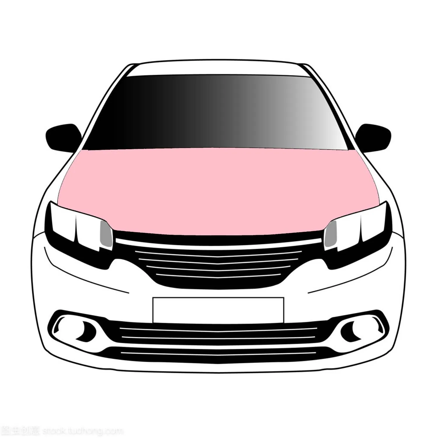 

Pink flag flags car Hood cover 3.3x5ft/5x7ft 100% polyester banner Digital Printing Activities festivals and car use