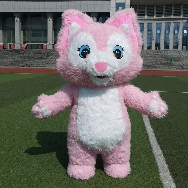 Disney 260cm Inflatable LinaBell pink fox Plush Cartoon character Mascot Costume Party Advertising Ceremony Animal carnival prop