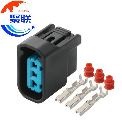 Conector eléctrico impermeable para cableado de coche, enchufe automático de 3 pines 6189-0728 con terminales y sellos