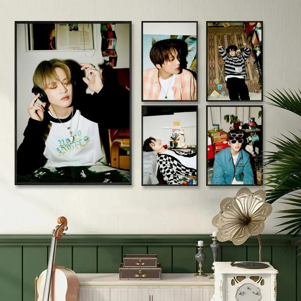 Kpop Boy Group NCT Dream Hot Sauce Album Concept Poster Decorative Painting Canvas Bedroom Bedside Study Wall Hanging Painting