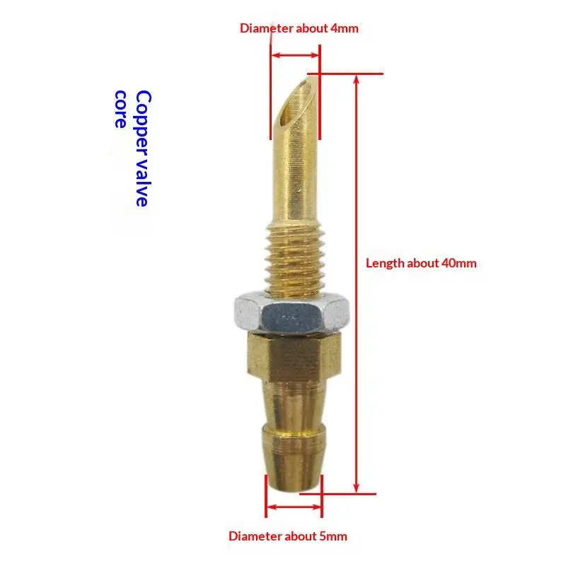 2/4Pcs Copper Water Nozzle Pick Up Inlet Nozzle Water Cooling Nipple For DIY RC Model Boat Connecting Accessories*