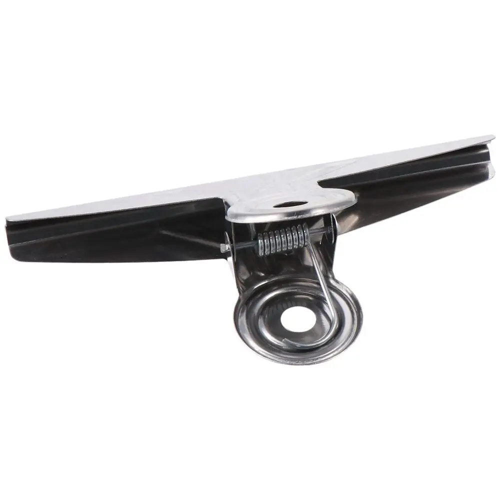 2 PCS Bulldog Clips, 20cm Jumbo Stainless Steel Bull Binder Paper Clip Clamps for Office (Sliver)