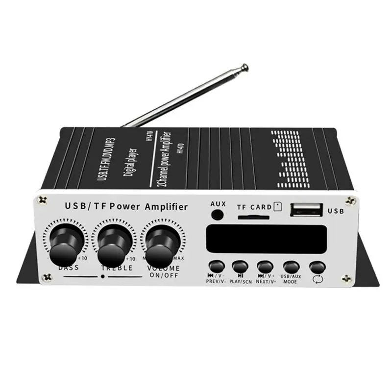 Smart-FM Radio Bluetooth Audio Amplifier Digital Stereo Power Amplifier USB Memory Card 3 In 1 Connectivity For Car Systems