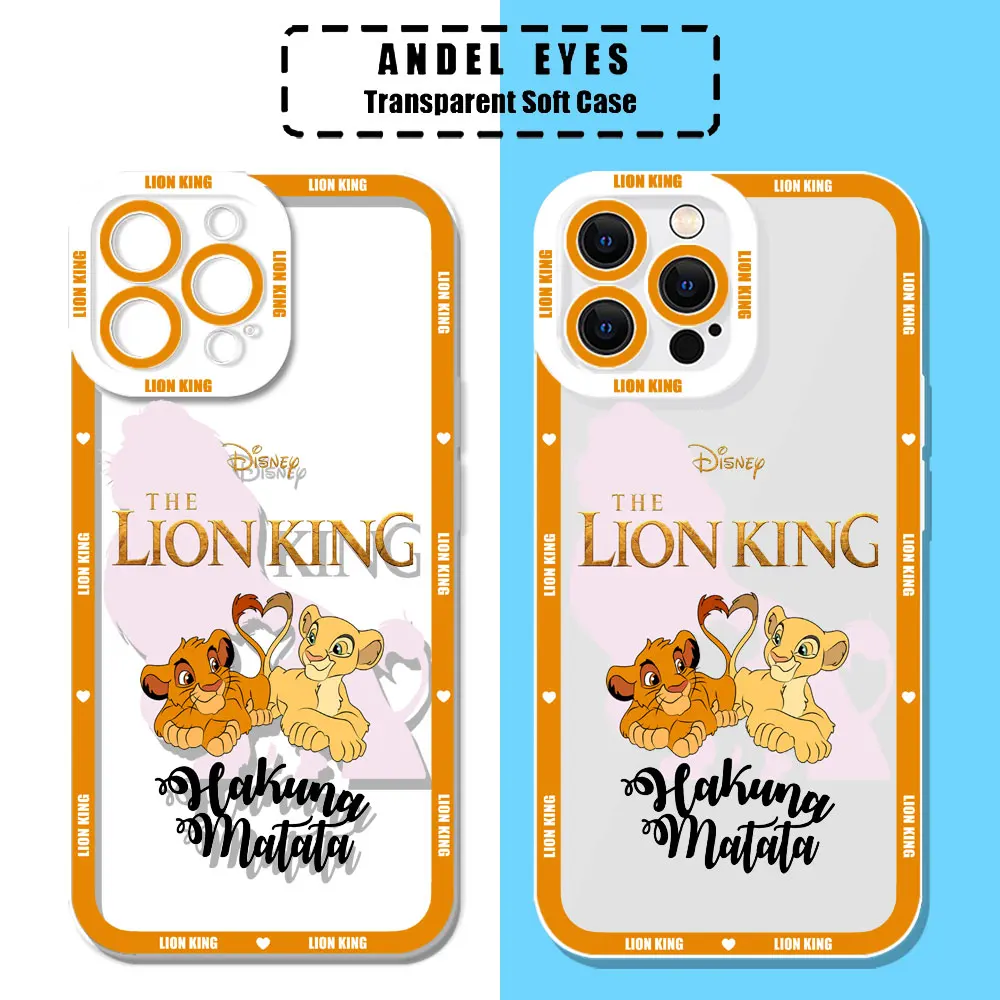 King Lion Simba Hakuna Matata Case For Motorola MOTO G73 G72 G71 G60S G53 G52 G32 G30 G22 G9 Edge 40 Pro Plus Transparent Cover