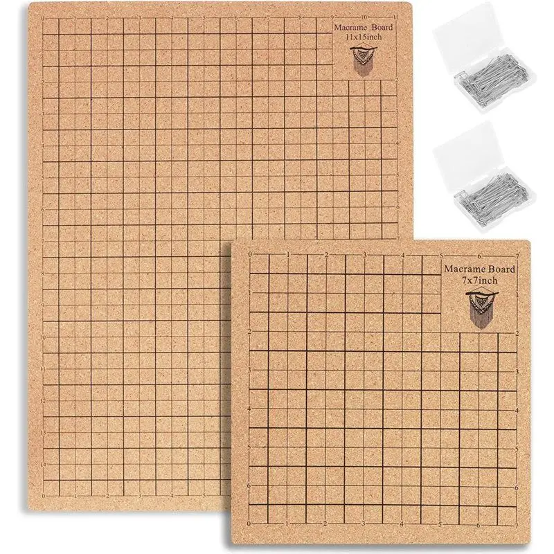 

A88E-Macrame Board For Braiding & Cording Macramé Project Board For Braiding Bracelet Creating Macrame And Knotting Creations