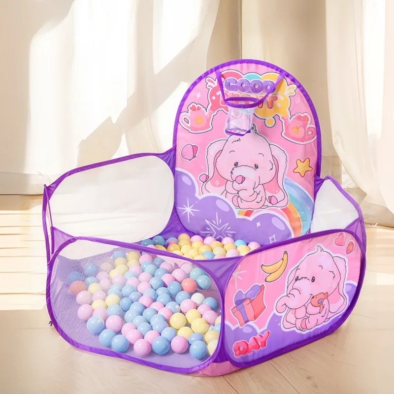 Barraca portátil dobrável da piscina da onda do oceano do poço das bolas das crianças para bebês com bolas coloridas diversão casa de jogo interior/exterior