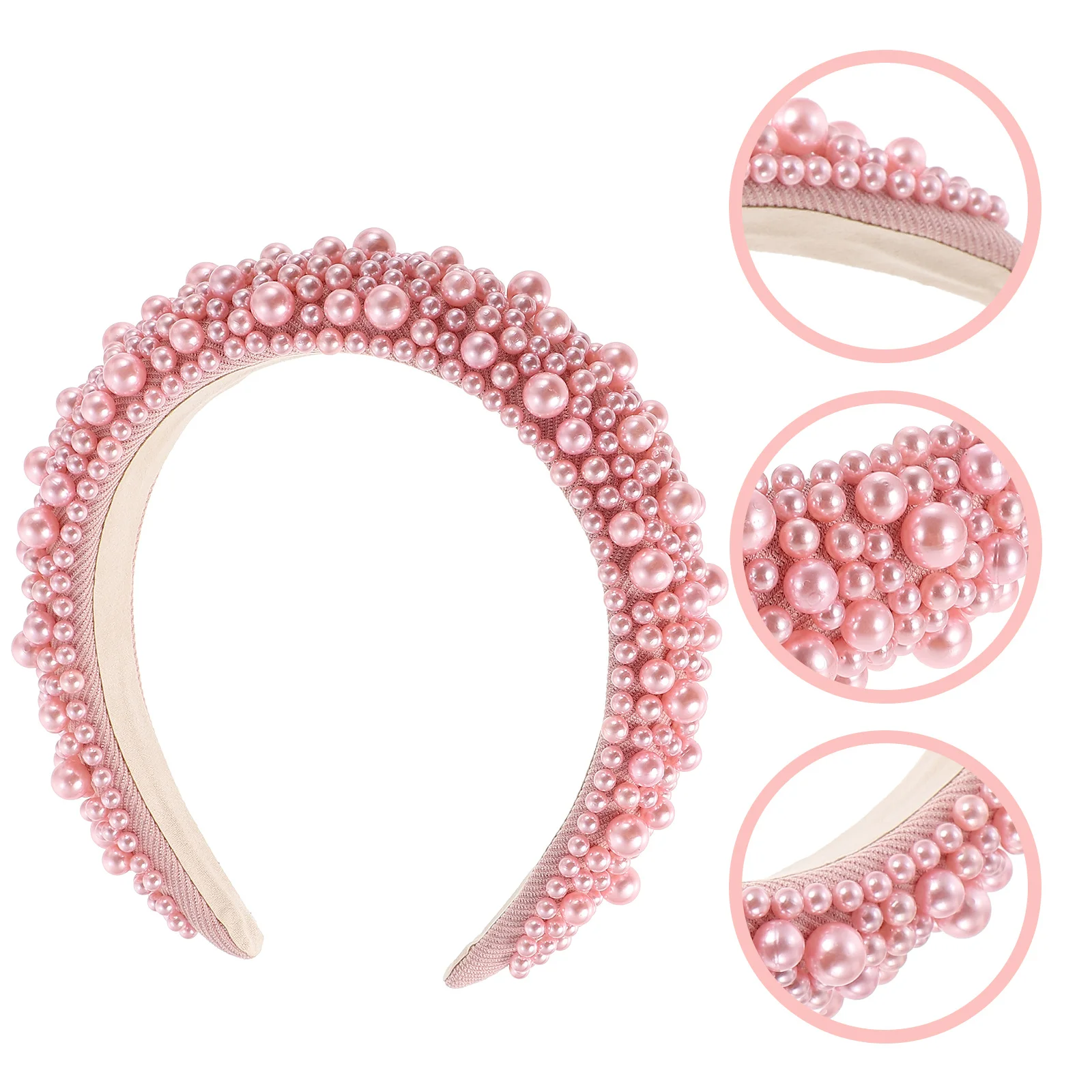 

Pearl Hairband Elegant Woman Headdress Lightweight Comfortable Design Fashion Hair Hoops For Daily Party Decor Headband