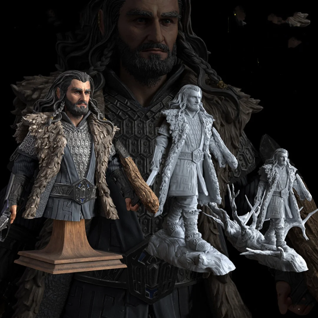Thorin z mieczem DIY Żywiczne Figurki Model Zestaw Skala 1/24 75mm Niemalowane Niezmontowane Zabawka 3D