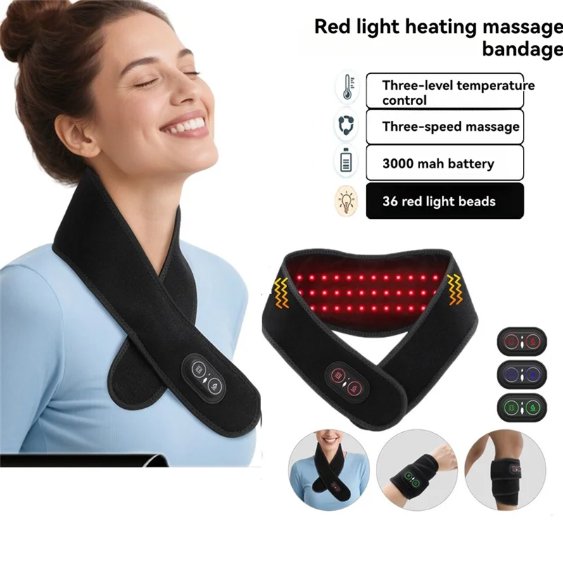 A74G-ضوء العلاج المعصم والساق ضمادة ساخنة الرقبة التفاف اللاسلكي لتخفيف قرحة العضلات