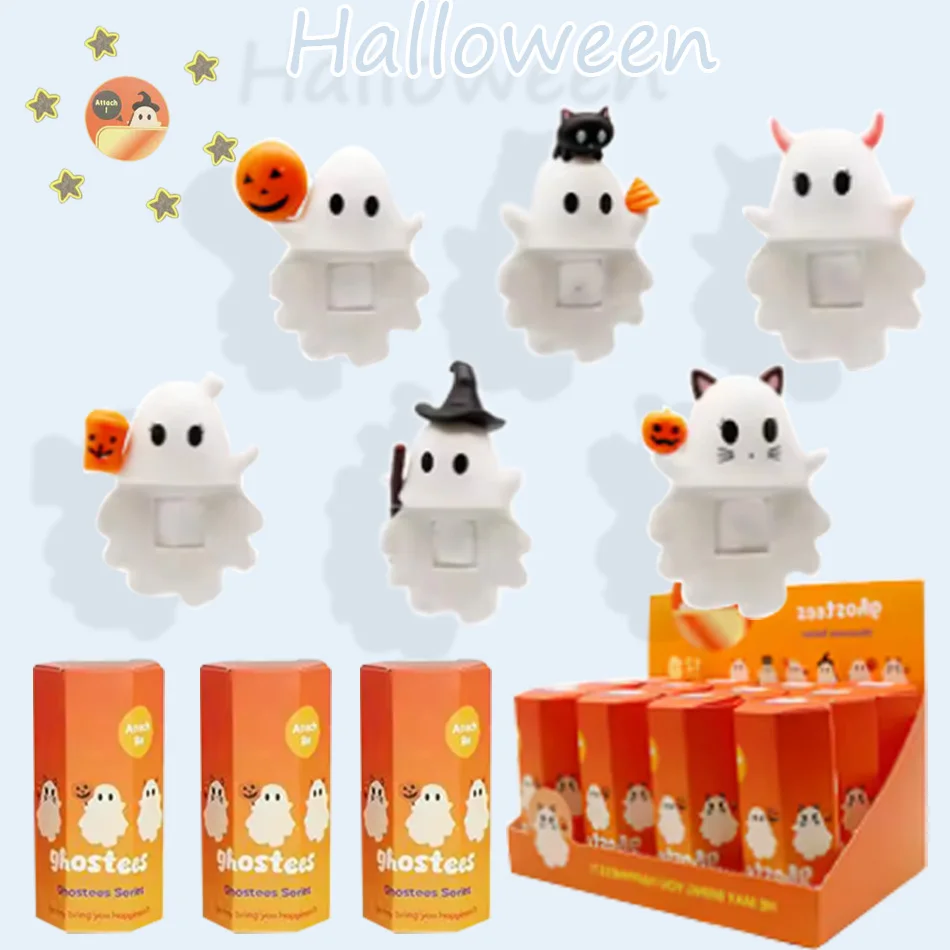 Disponibile Ghostees Mystery Cute Halloween Blind Box, Action Figure da Collezione, Giocattoli Misteriosi, Regali Sorpresa per Bambini