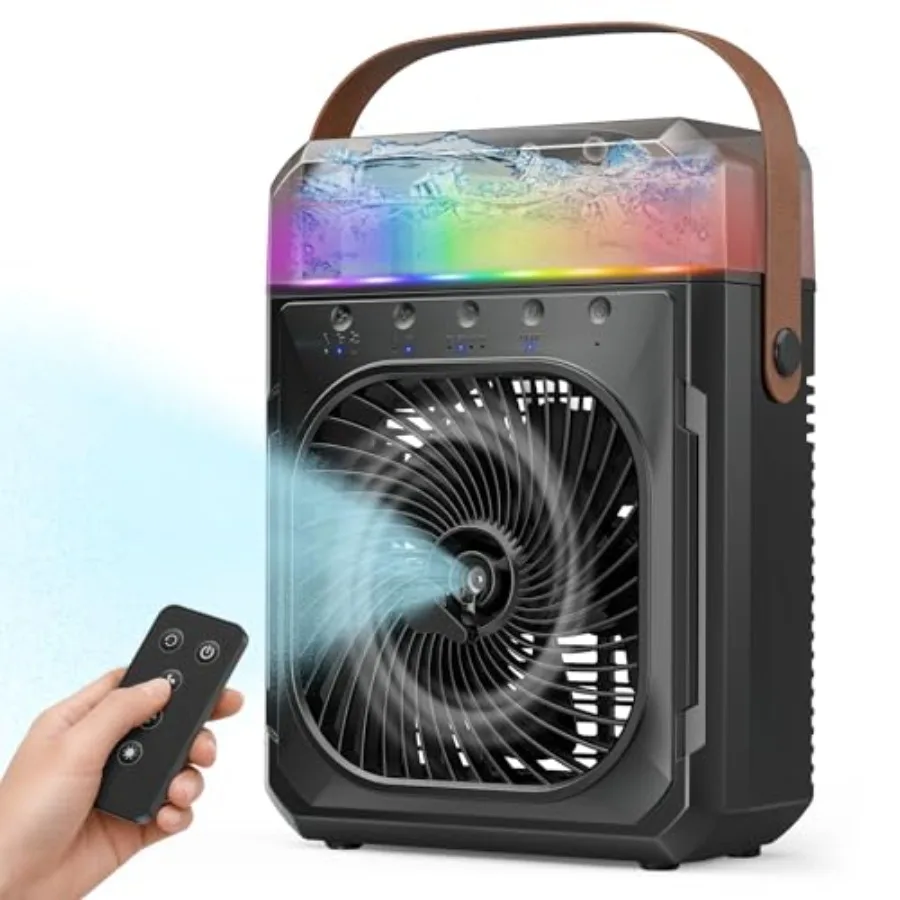 

Misting Fan Portable, 20000mAh Portable Air Conditioners with 1200mL Water Tank, Outdoor Water Cooling Fan for Outside, Perfect