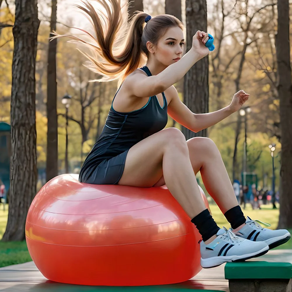 Gran oferta 2024, pelotas de Pilates antideslizantes y gruesas de tamaño y Color personalizados, pelota de gimnasio, pelota de Yoga