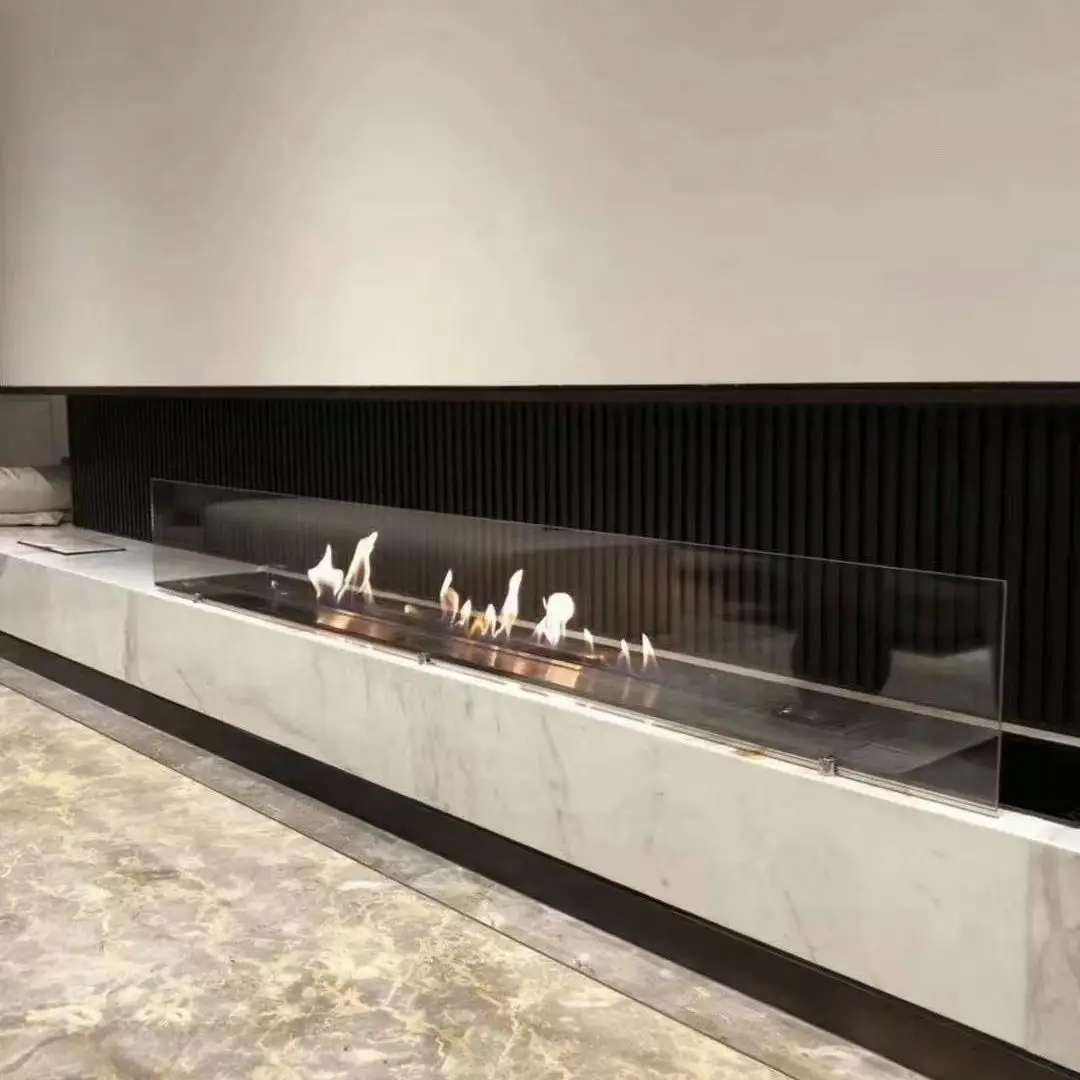 900mm Smart Ethanol Fireplace Factory Supply App Control Insert Customized