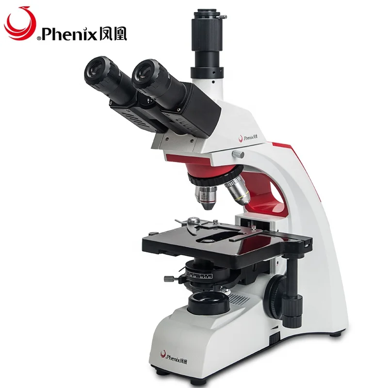 Phenix 40X-1600X Microscope with 5MP CMOS  Live  analysis Biological Trinocular Microscope