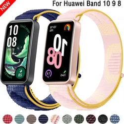 Sports Nylon Loop Watchband For Huawei Band 10 9 8 Adjustable Replacement Bracelet For Huawei Band 10 9 8 Wristband Accessories
