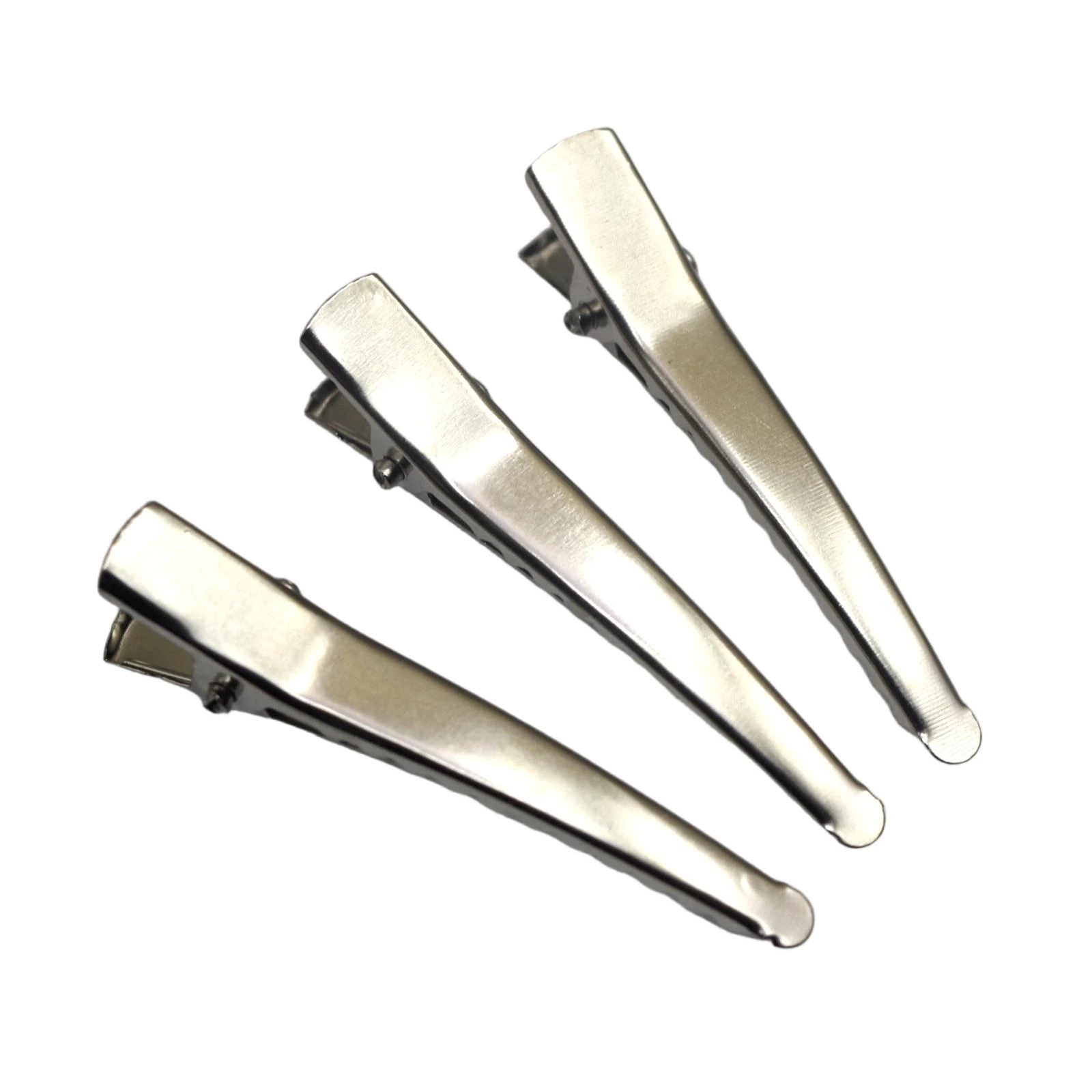 

Металлические заколки для волос из кожи аллигатора, 30 мм-50 мм, зажимы с изогнутыми зубцами и бантиками для поделок своими руками и аксессуаров для волос