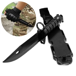 M9 Dagger knife  Model Tactical Rubber Knife for Gift Toy Army Fan Collect CS Game Military Training Outdoor Multi Tool Plastic