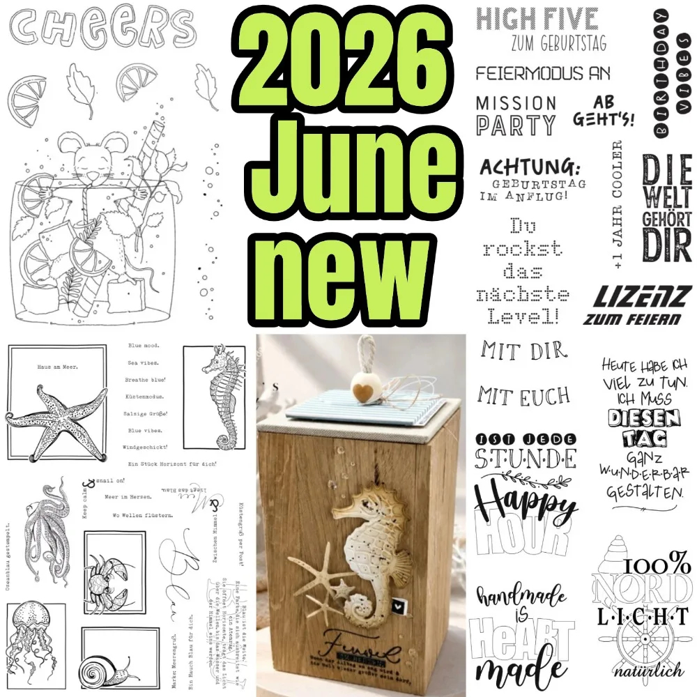 2026 Juni Neue Muschel- und Seepferdchen-Metall-Stanzformen für DIY-Scrapbooking, Bastelarbeiten, Fotoalbum-Vorlagen, handgemachte Dekoration