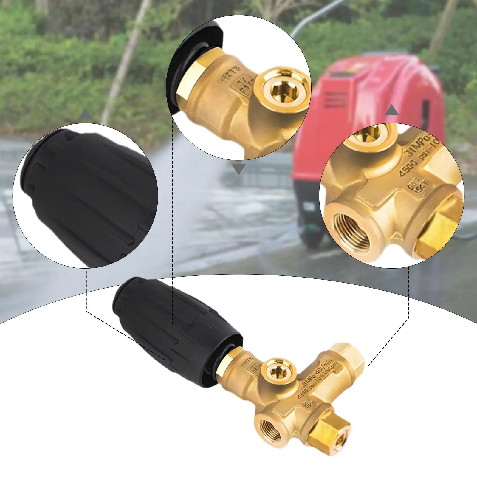 

Клапан разгрузчика, термостойкая латунь, 4500 фунтов на квадратный дюйм, замена сброса давления