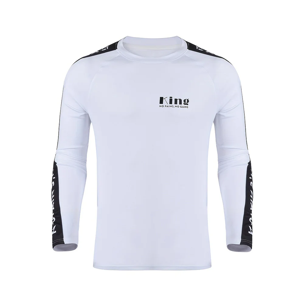 Men\'s Sports T-shirt Long-sleeved Round Neck Compression Top Sports Fitness T-shirt Men\'s Gym Tights Running Shirt