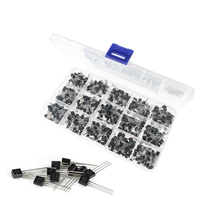 600pcs TO-92 NPN PNP Transistor Kit 2N2222 2N3904 2N3906 2N5401 2N5551 A1015 C1815 C945 S8050 S9012 S9013 S9015 S9018