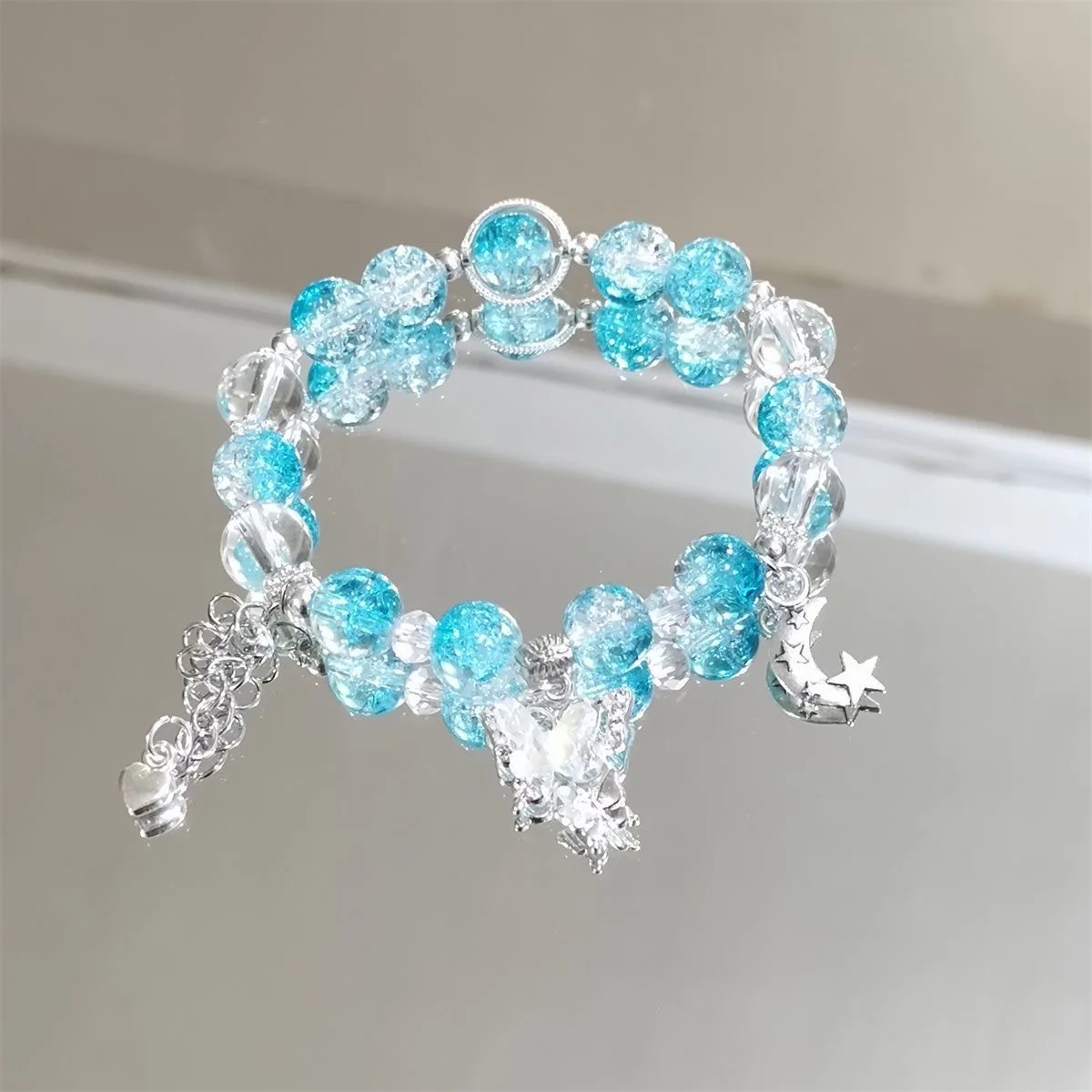 Purple Crystal Butterfly Bracelet, Women's