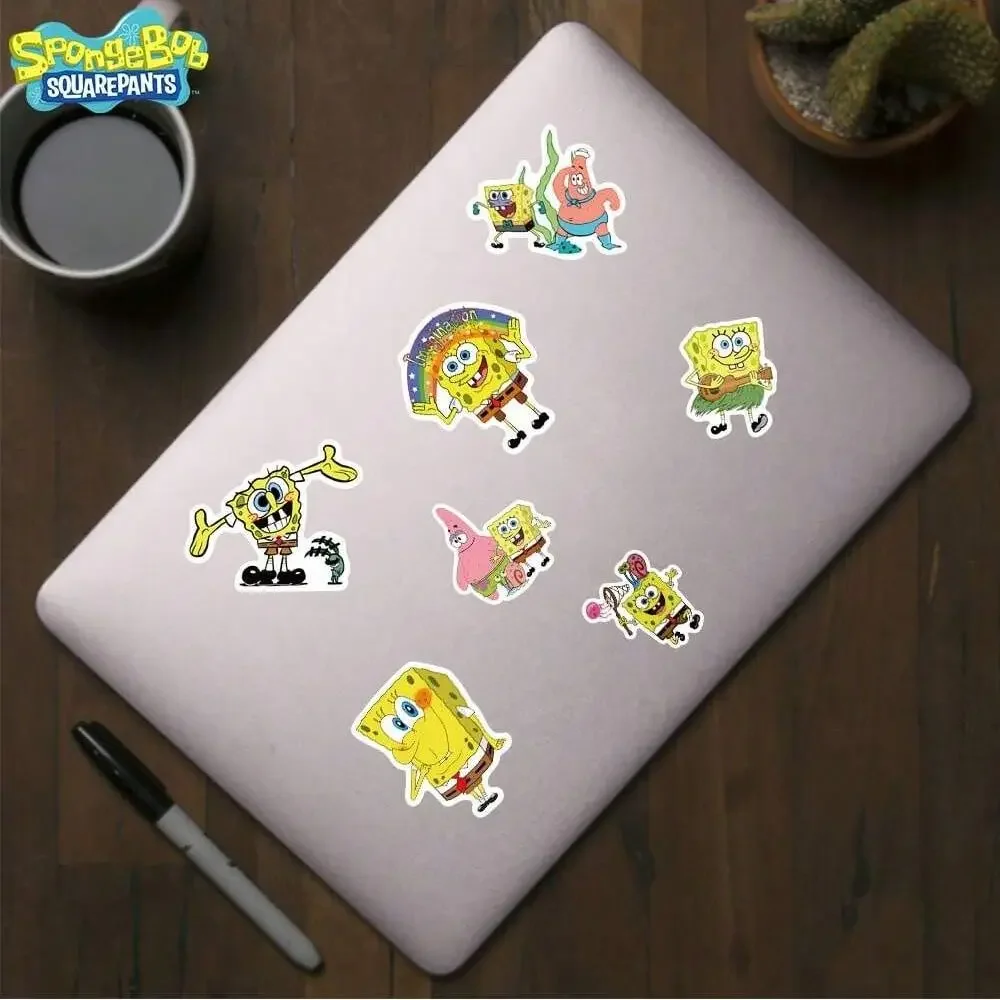 50 Stück SpongeBob Offiziell Lizenzierte Vinyl-Aufkleber Hochwertige Tentakel-Aufkleber für Wasserflaschen Wasserdichte DIY-Aufkleber – Detail 12