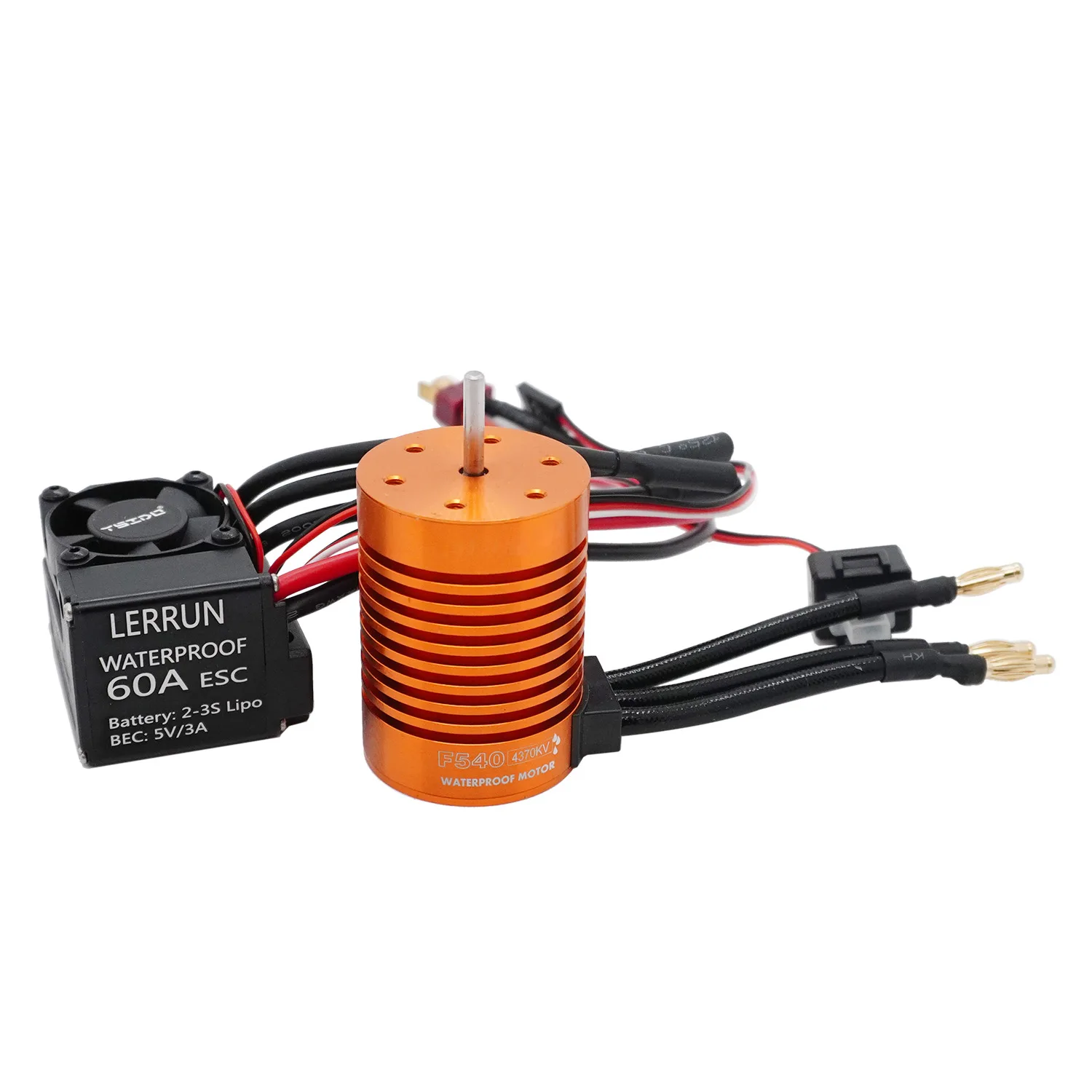 

Waterproof F540 Brushless Motor W/80A ESC Combo for 1:10 1:12 1:14 Traxxas Axial Wltoys RC Drift Racing Off-Road Truck Buggy Car