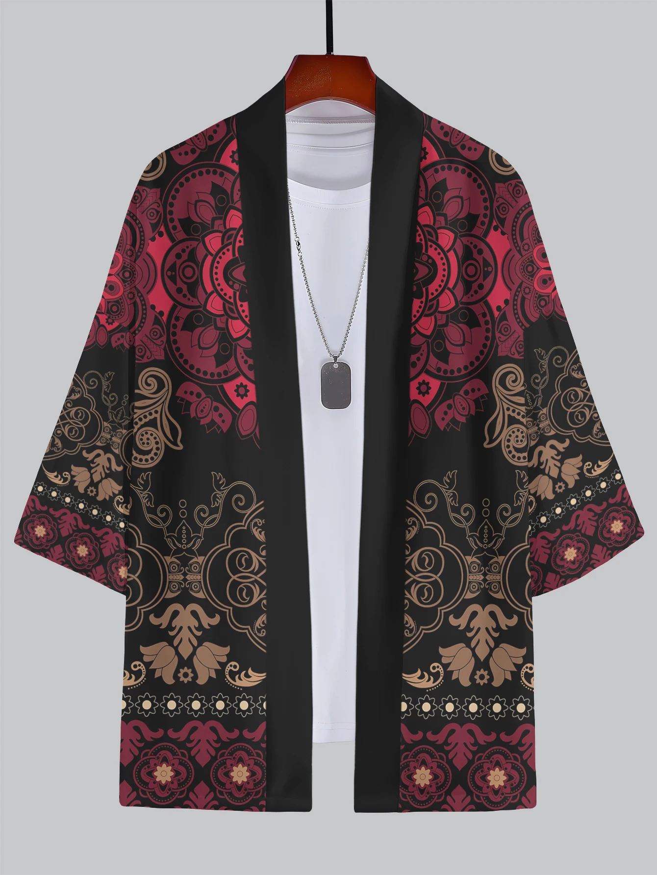 2025 New Summer Men's 3D Kimono Bundle - Cultural & Aesthetic Patterns